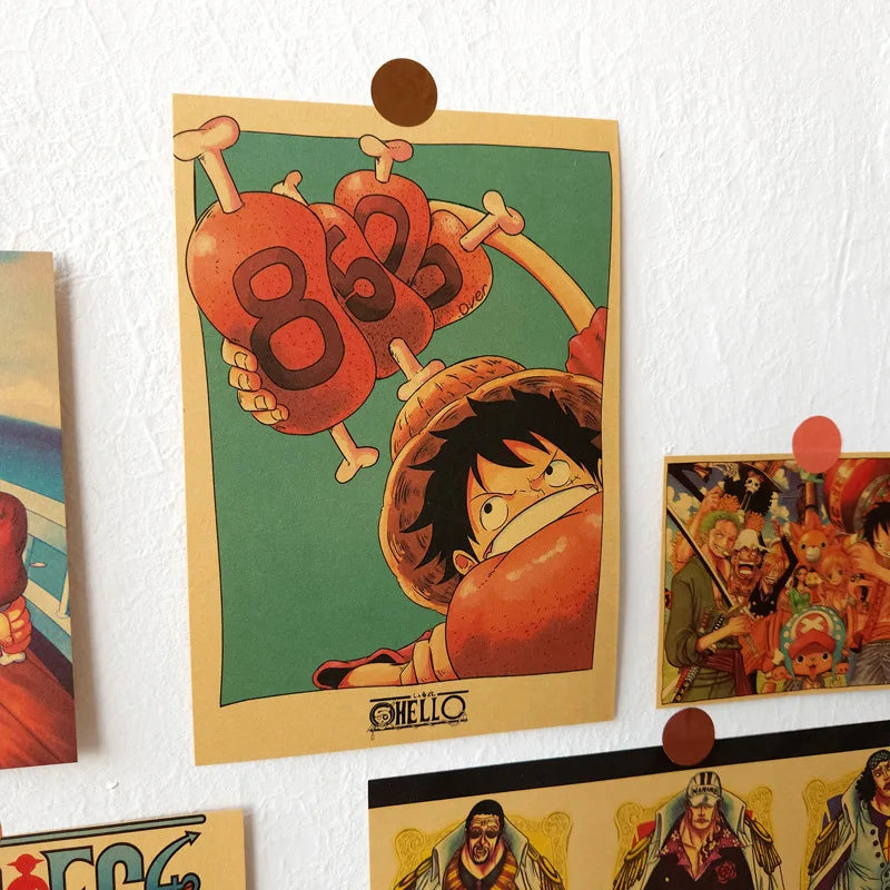 Set de 21 affiches/designs de One Piece