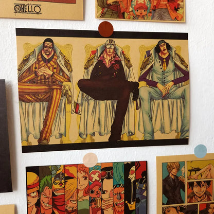 Set de 21 affiches/designs de One Piece